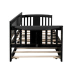 Sofá Cama Doble de Madera con Nido, Sofá Cama para Dormitorio Salón