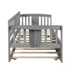 Sofá Cama Doble de Madera con Nido, Sofá Cama para Dormitorio Salón