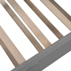 Sofá Cama Doble de Madera con Nido, Sofá Cama para Dormitorio Salón