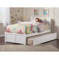 Cama con plataforma, estribo y cama nido doble