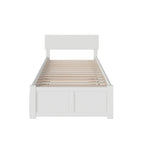Cama con plataforma, estribo y cama nido doble