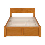 Cama con plataforma, estribo y cama nido doble