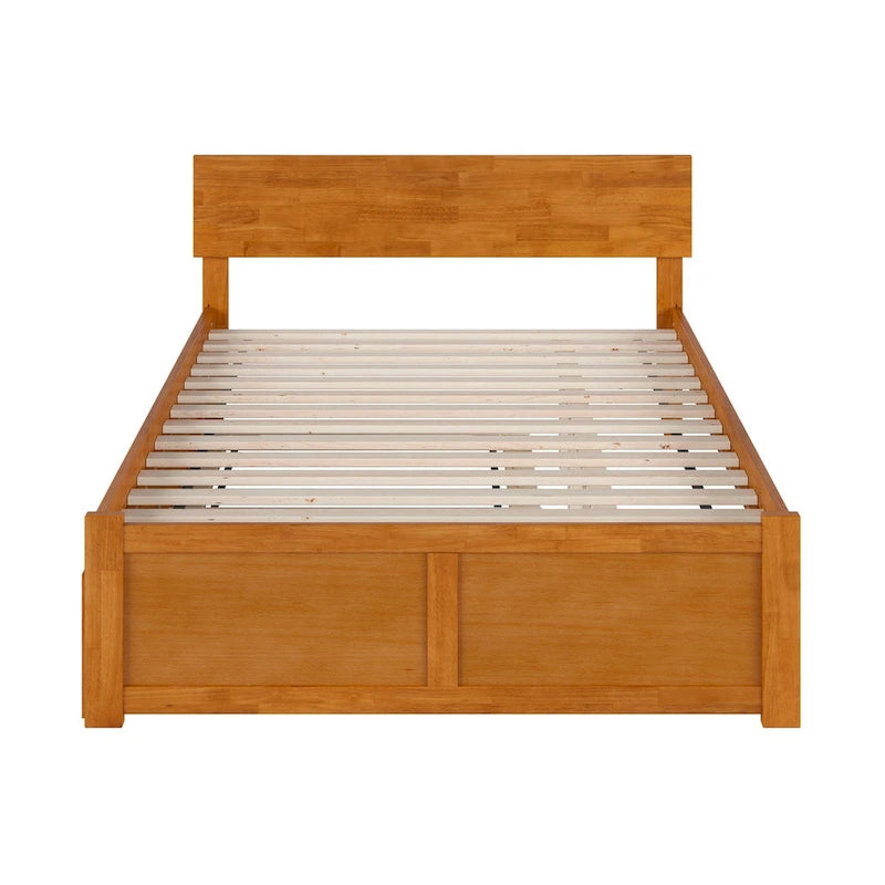 Cama con plataforma, estribo y cama nido doble
