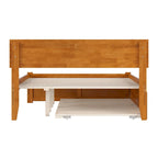 Cama con plataforma, estribo y cama nido doble