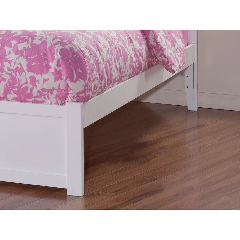 Cama con plataforma, estribo y cama nido doble