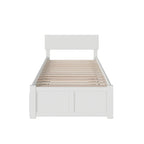 Cama con plataforma, estribo y cama nido doble