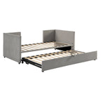 Sofá cama tapizado individual con cama nido elevable