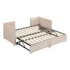 Sofá cama tapizado individual con cama nido elevable