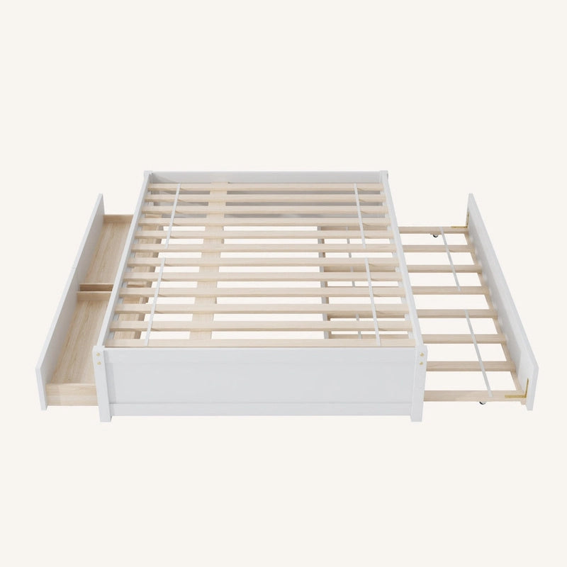 Cama Matrimonial Con Nido Individual Y 2 Cajones