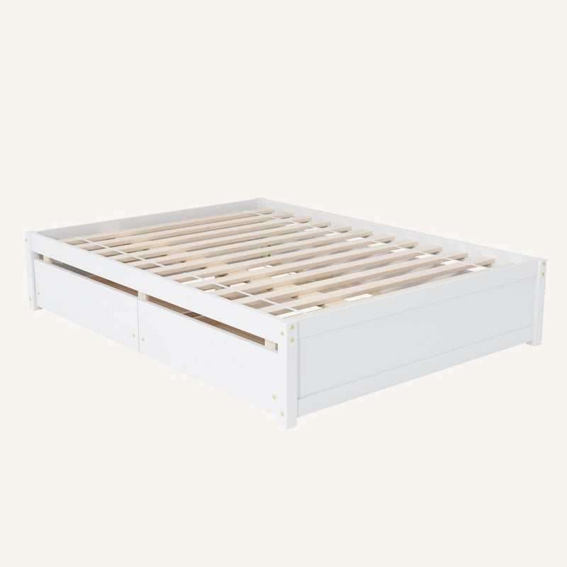 Cama Matrimonial Con Nido Individual Y 2 Cajones