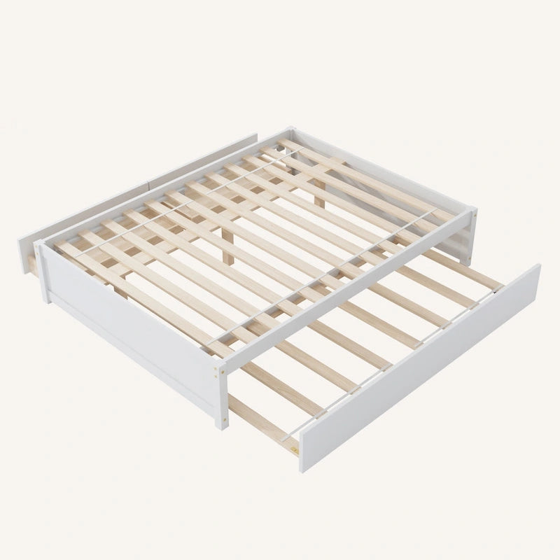 Cama Matrimonial Con Nido Individual Y 2 Cajones
