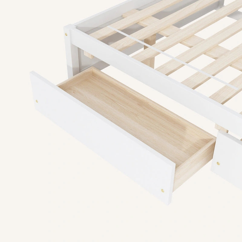 Cama Matrimonial Con Nido Individual Y 2 Cajones