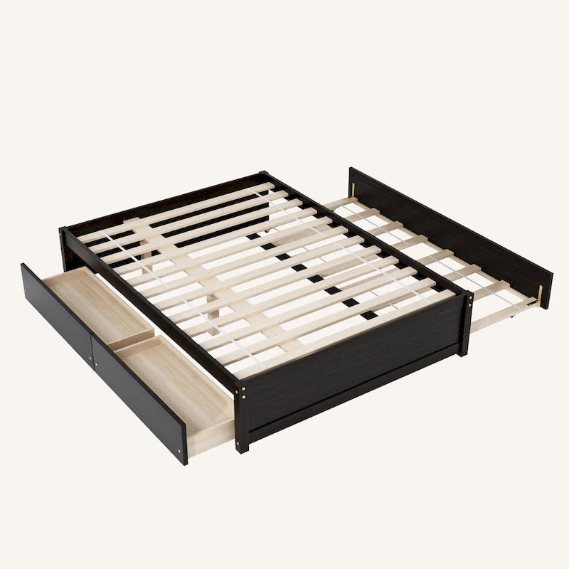 Cama Matrimonial Con Nido Individual Y 2 Cajones