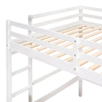 Cama alta de tamaño completo con escritorio y tablero de escritura, cama alta de madera con escritorio y armario de 2 cajones - Espresso