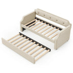 Sofá cama individual tapizado con cama nido