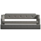 Sofá cama individual tapizado con cama nido