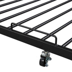 Cama de Plataforma Metálica Tamaño Queen con Nido, Puertos USB, No Requiere Box Spring