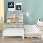 Cama individual con cama nido individual y cajones