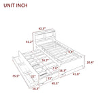 Cama individual con cama nido individual y cajones