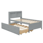 Cama individual con cama nido individual y cajones