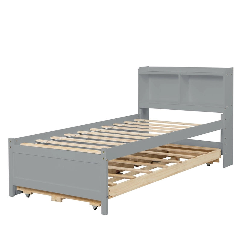 Cama individual con cama nido individual y cajones