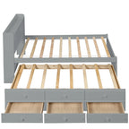 Cama individual con cama nido individual y cajones