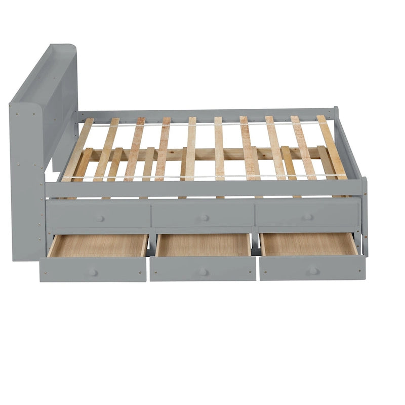 Cama individual con cama nido individual y cajones