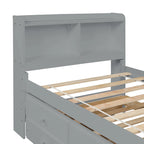 Cama individual con cama nido individual y cajones