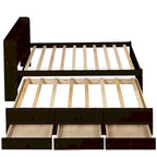 Cama individual con cama nido individual y cajones