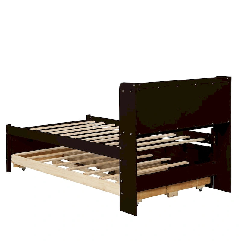 Cama individual con cama nido individual y cajones