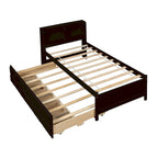 Cama individual con cama nido individual y cajones