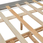 Cama doble con nido y estantería