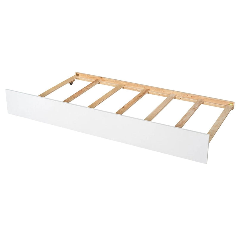 Cama doble con nido y estantería
