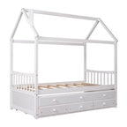 Cama Nido Doble de Madera con Cajones Adicionales