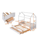 Cama Nido Doble de Madera con Cajones Adicionales