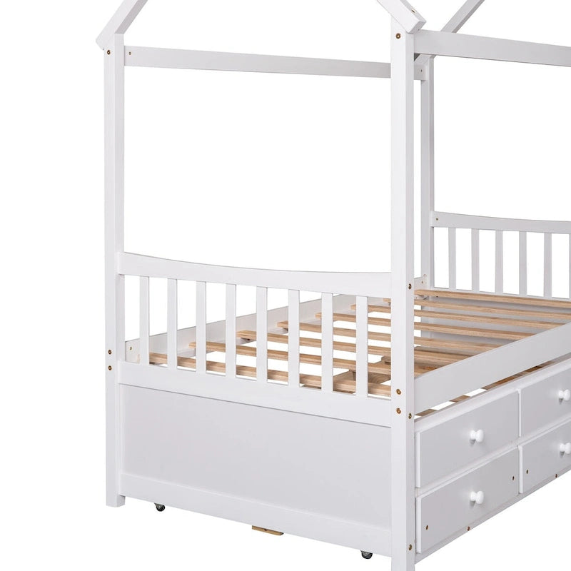 Cama Nido Doble de Madera con Cajones Adicionales